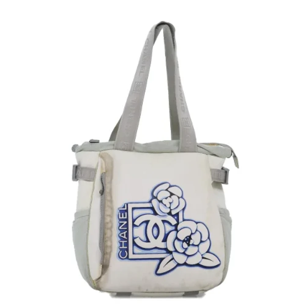 Chanel Vintage Pre-owned Nylon totes White Dames