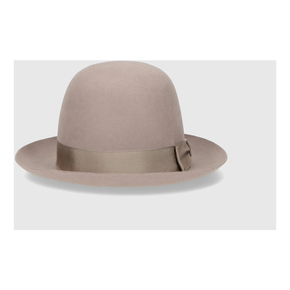 Borsalino Vilt Oprolbare Hoed Brown Heren