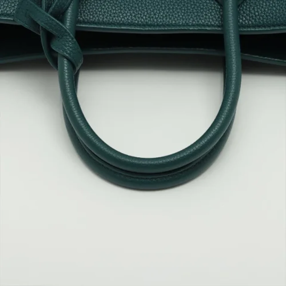 Yves Saint Laurent Vintage Pre-owned Leather handbags Green Dames