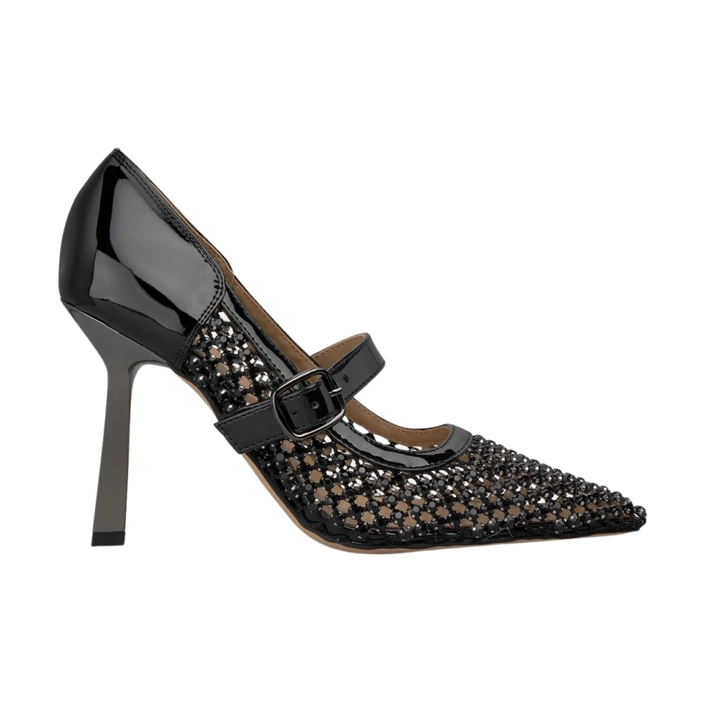 Alma En Pena Women's Black Pumps, 8 Uk, Heeled Shoes Mesh
