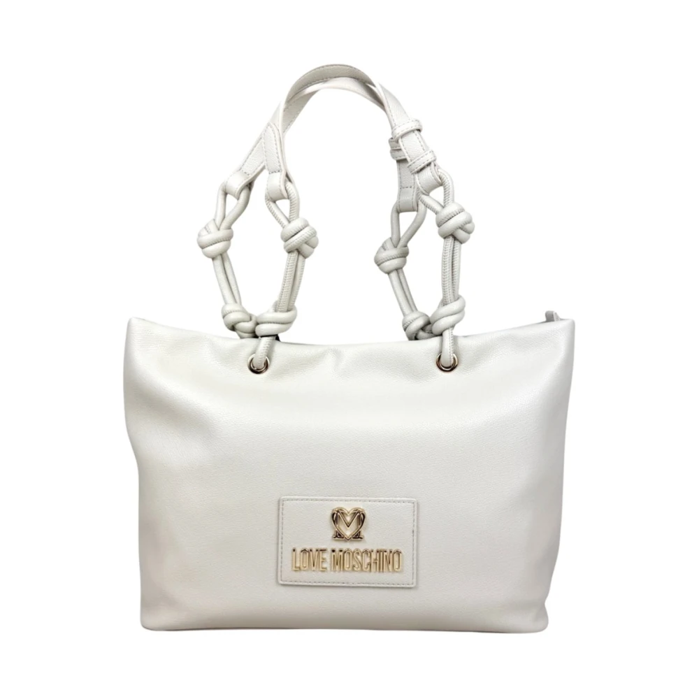 Love Moschino Women's White Pu Shopping - Shoulder Bags - One Size - Bags