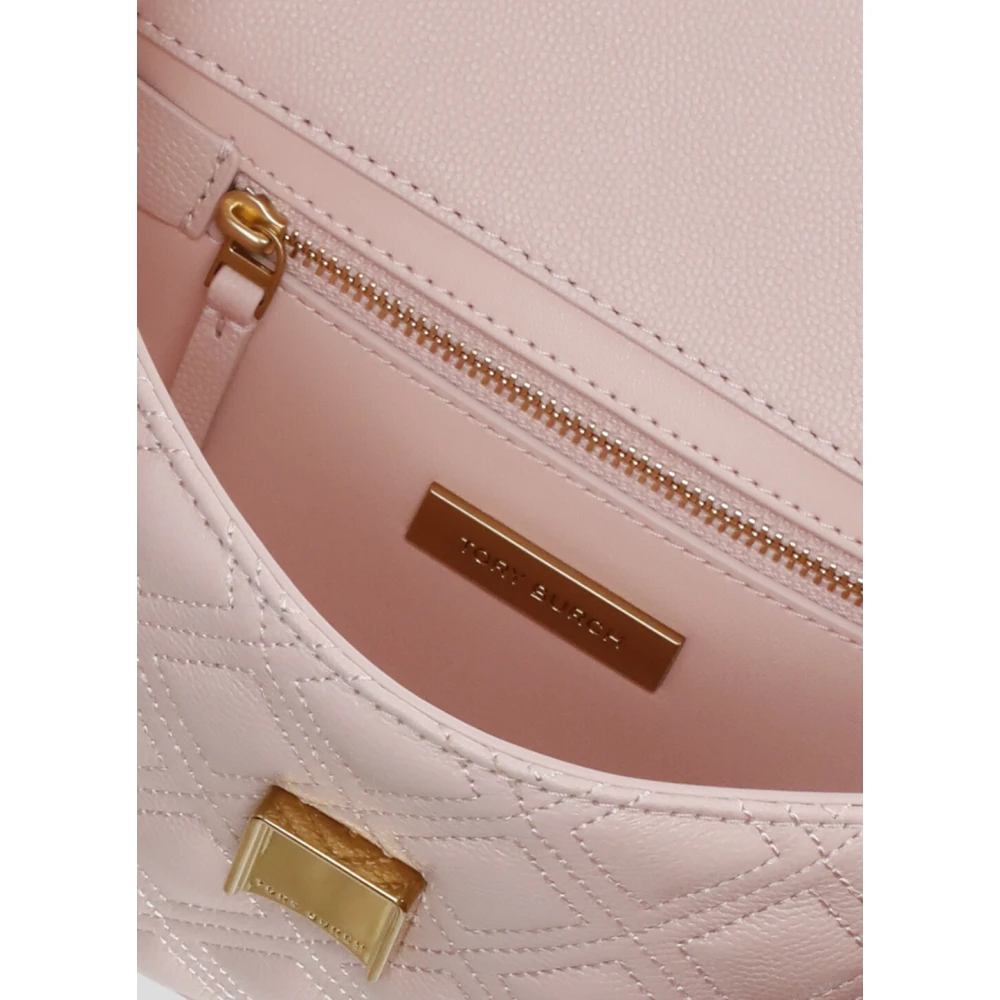 TORY BURCH Roze Schoudertas met Metalen Band Pink Dames