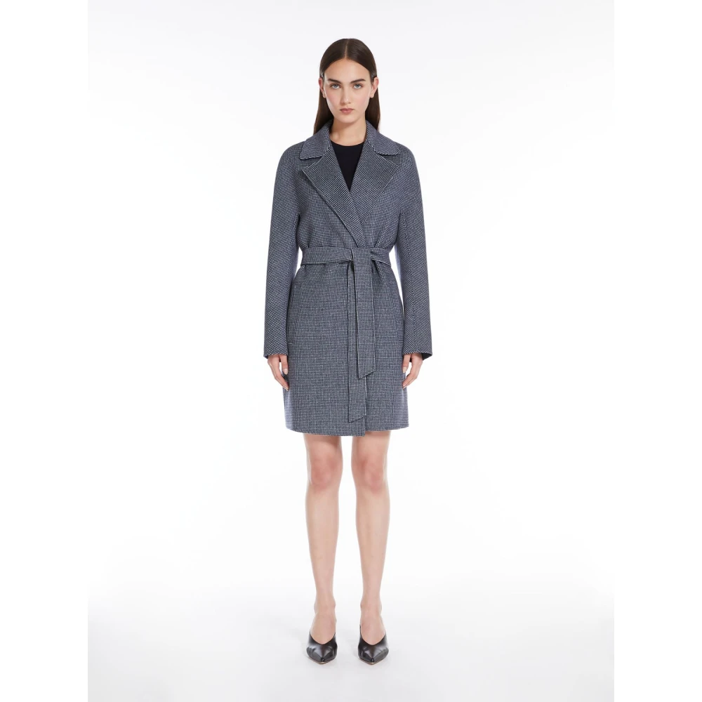 Max Mara Studio Wollen Cardigan Jas Gray Dames