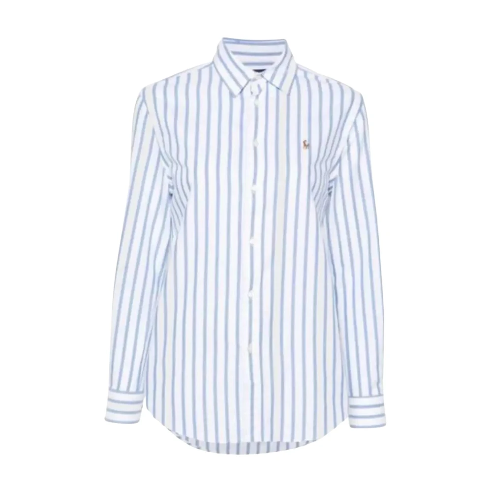Ralph Lauren Katoenen overhemd met strepen White Dames