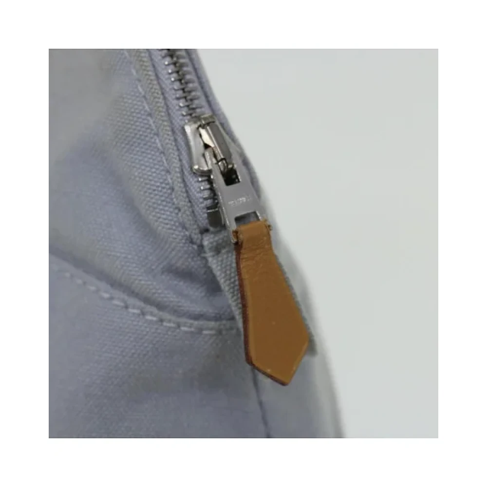 Hermès Vintage Pre-owned Cotton pouches Blue Dames