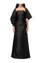 robe-en-satin-noir-avec-veste-drapee