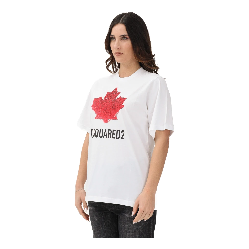 Dsquared2 Mujer Blanco Camisetas, Talla: L