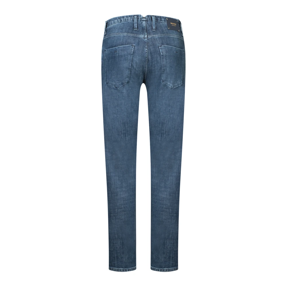 Incotex Blauwe Jeans voor Mannen Aw24 Blue Heren
