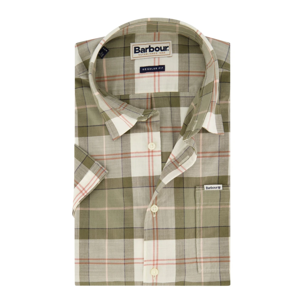 Barbour Gordon Short Sleeve Shirt Green Heren