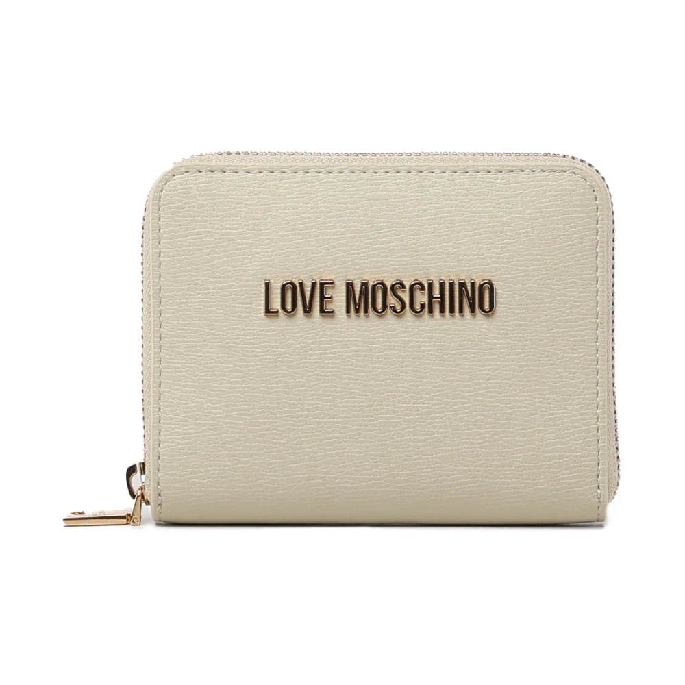 Love Moschino Witte Portemonnee met Ritssluiting White Dames