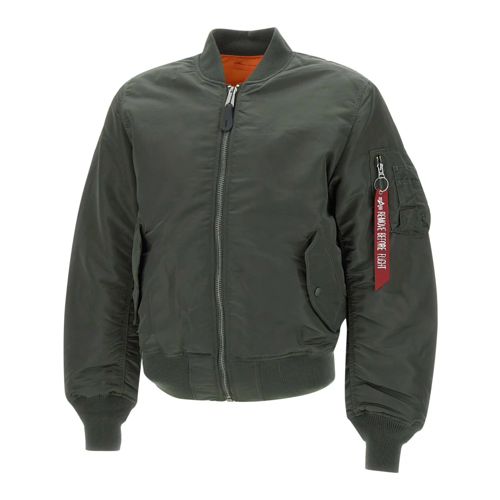 Alpha Industries Vändbar bomberjacka, ikoniskt US Air Force-modell Green, Herr