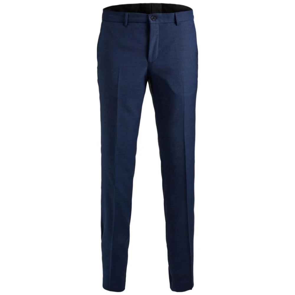 Jack & Jones , Suit Trousers, Male, Blue, L, Elegant Trousers Medieval Blue