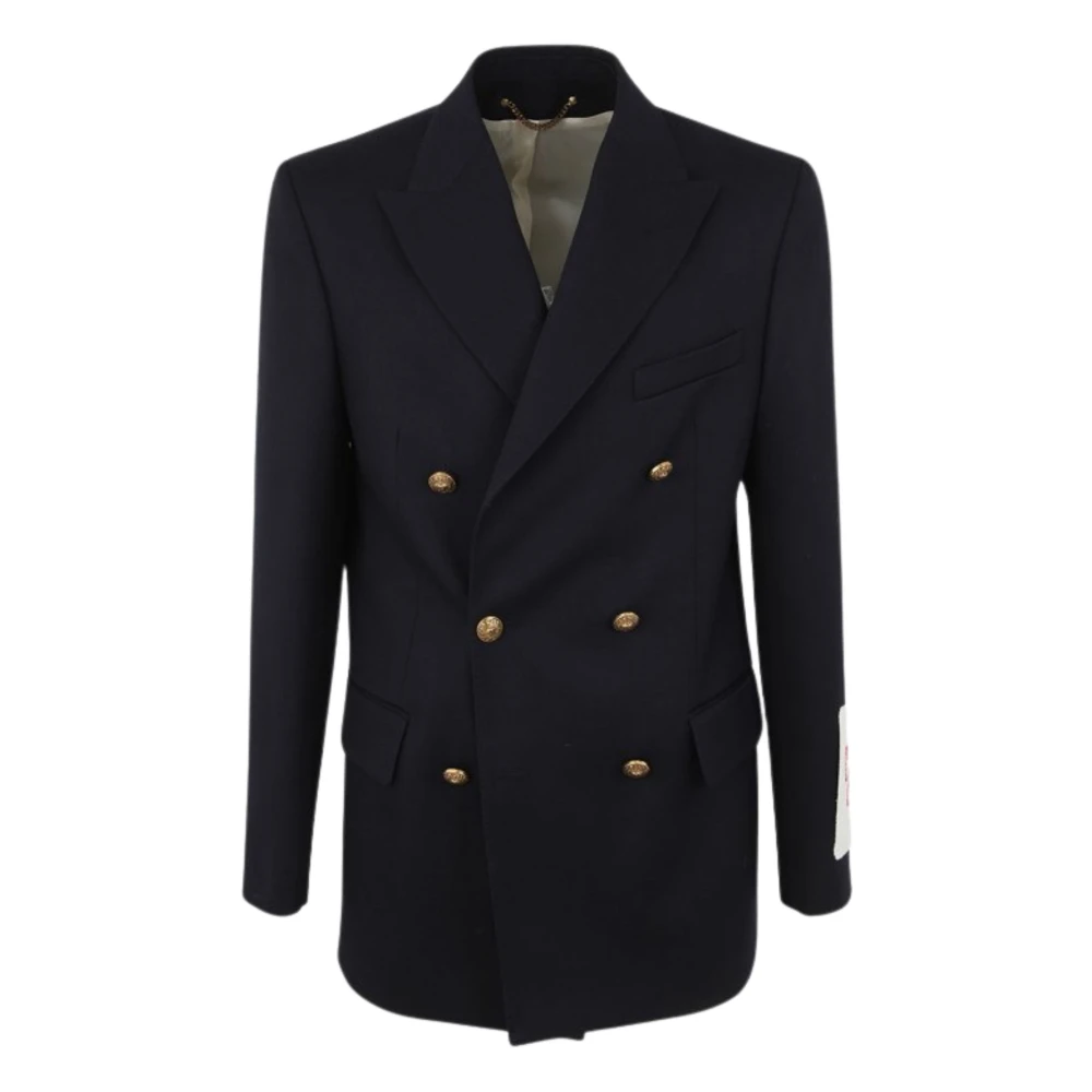 Golden Goose Men's Blue Blazers, L, Double-Breasted Blazer