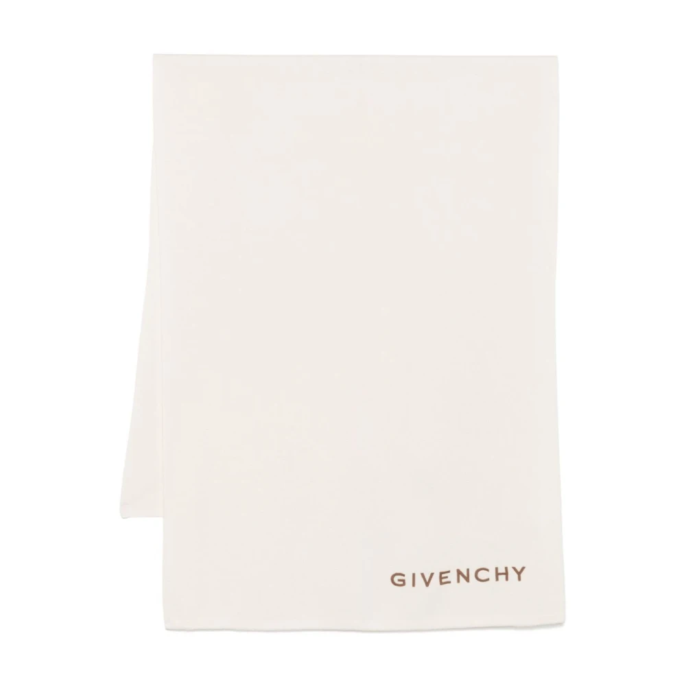 Givenchy 4G Geborduurde Sjaal Beige Dames