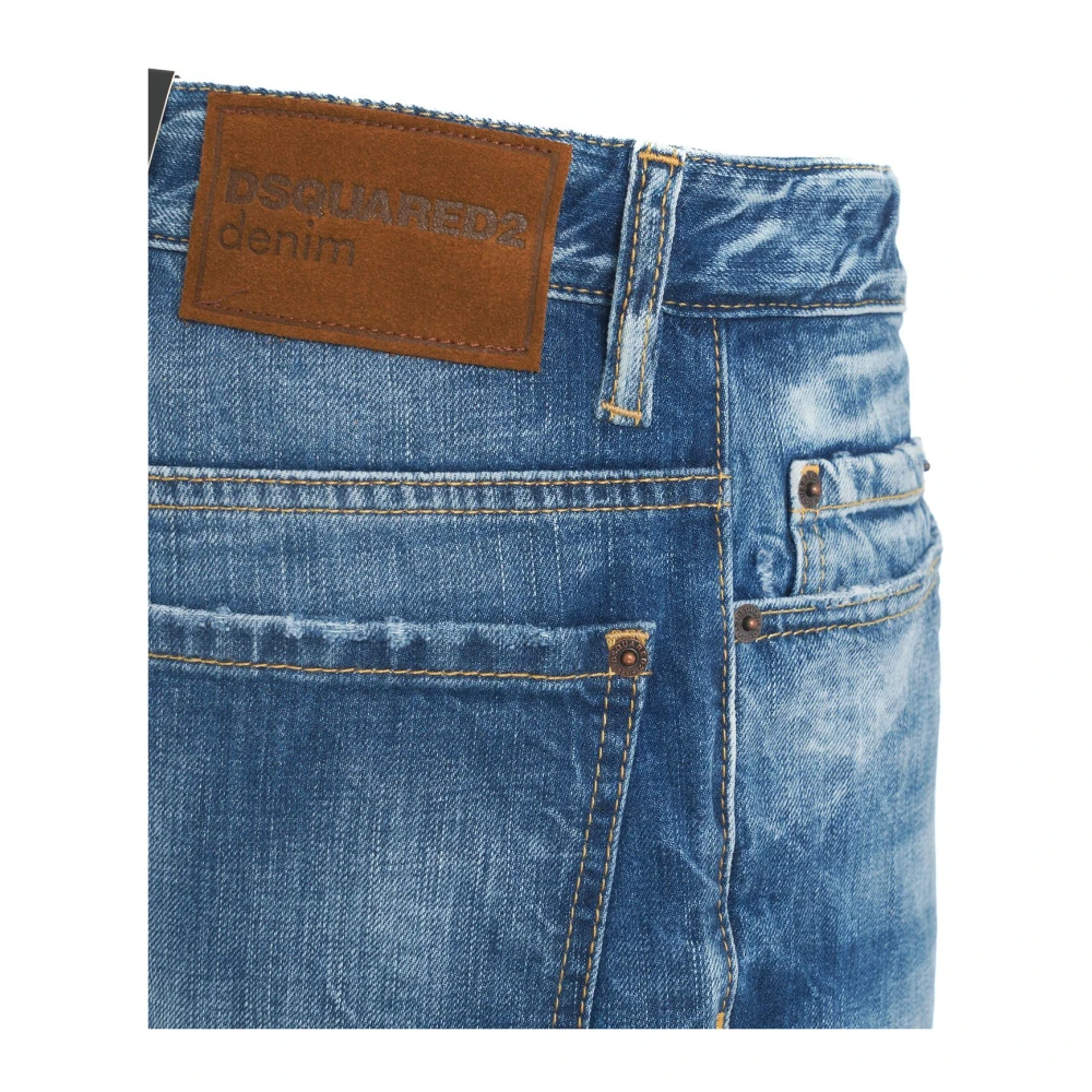 Dsquared2 Blauwe Jeans 'Bro' Stijlvolle Casual Kleding Blue Heren