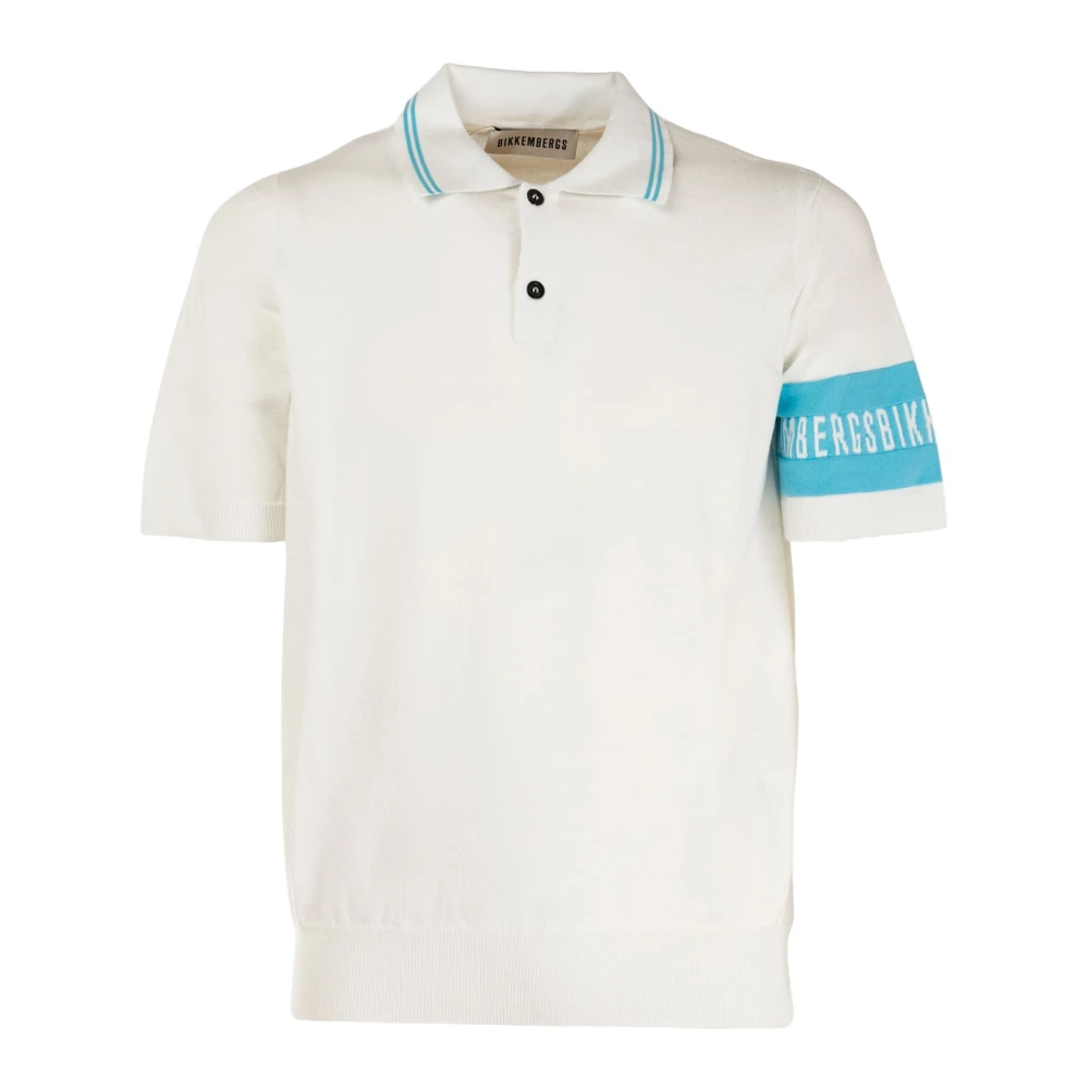 Bikkembergs Heren Polo Klassiek Wit White Heren