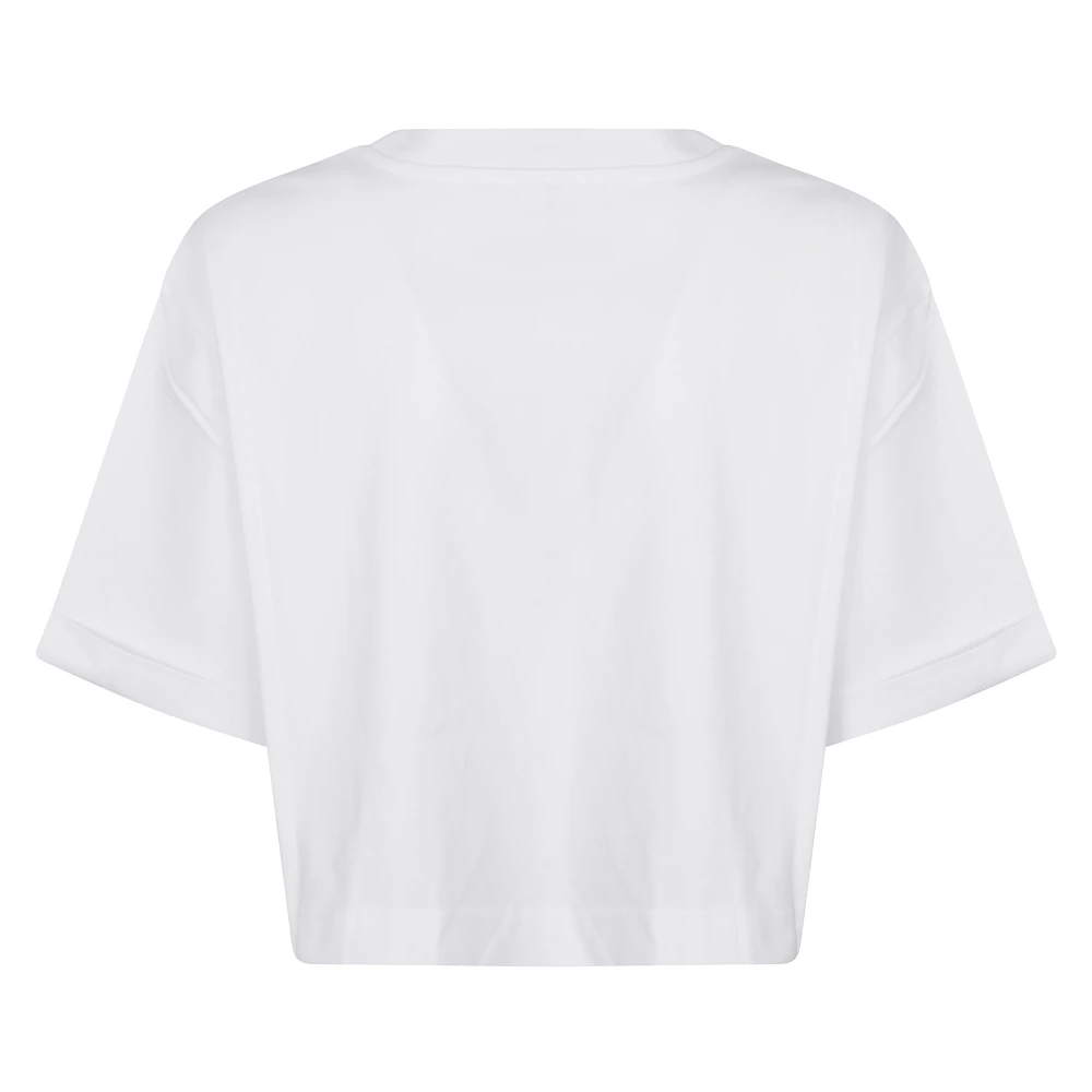 pinko Jersey Logo Doula T-Shirt White Dames