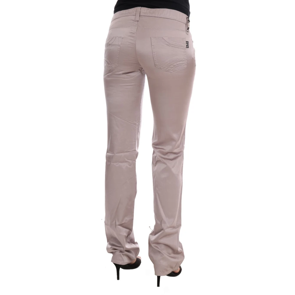 Costume National Beige Slim Fit Designer Jeans Beige Dames