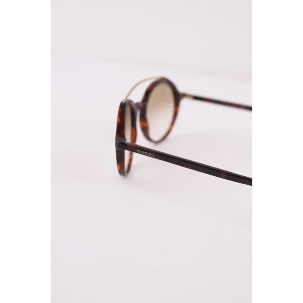 Gucci Vintage Pre-owned Plastic sunglasses Brown Dames