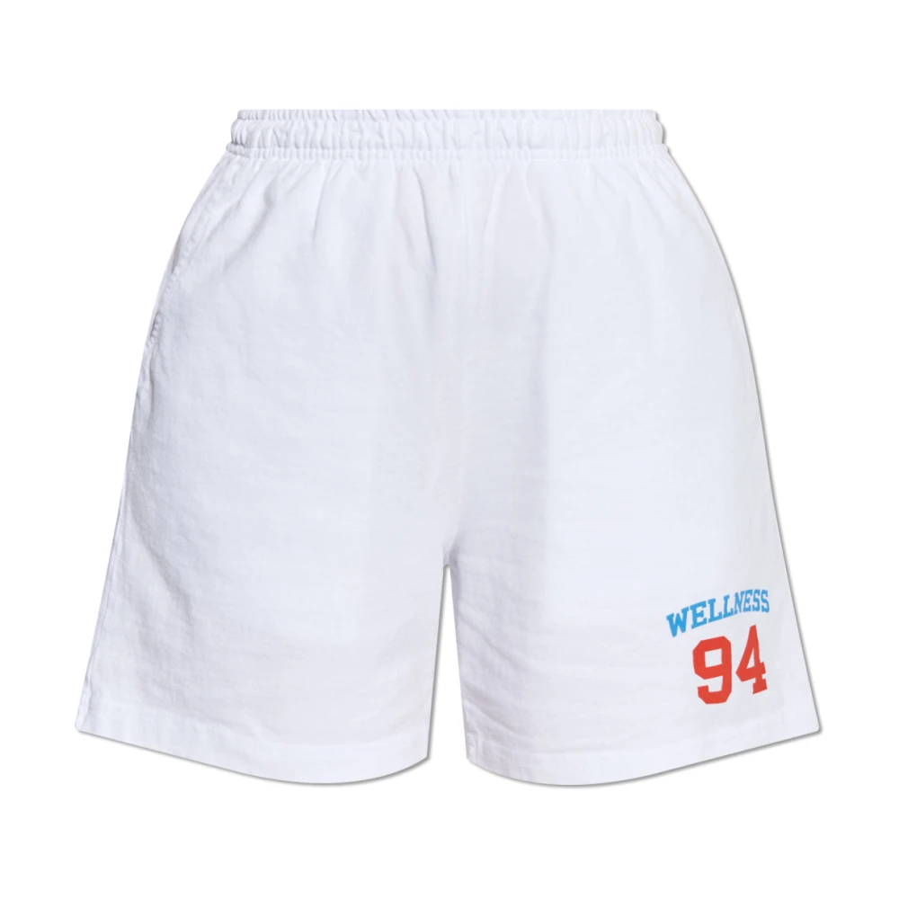 Sporty & Rich Katoenen shorts White Unisex