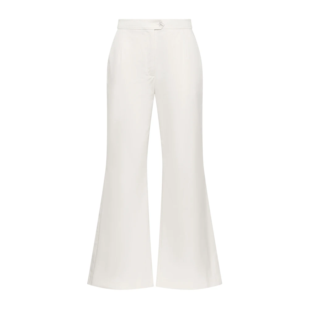 Maliparmi Sartorial Gabardine Broek White Dames