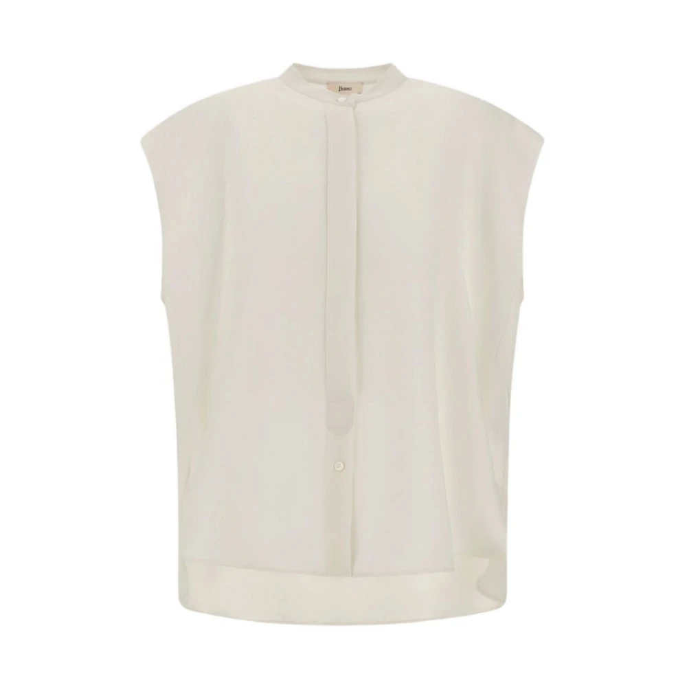 Herno Vrouw Wit Overhemden Dames, L, Blouses