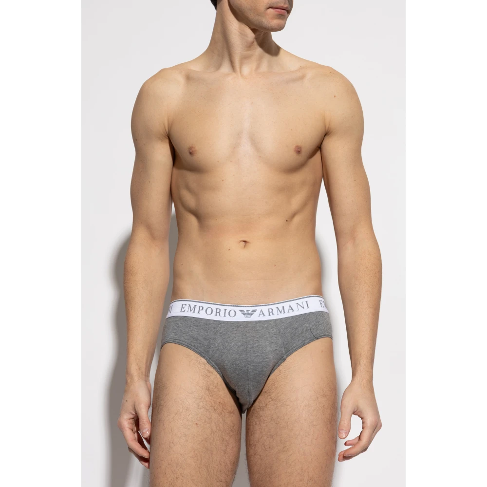 Emporio Armani Twee-pack slips Multicolor Heren