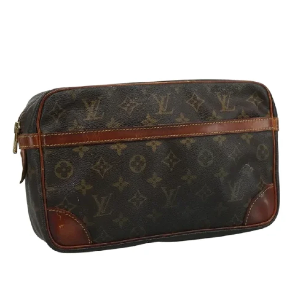 Louis Vuitton Vintage Pre-owned Canvas clutches Brown Dames