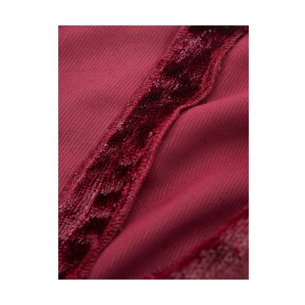 Lardini Elegante Bordeaux Polyester Jurk Red Dames