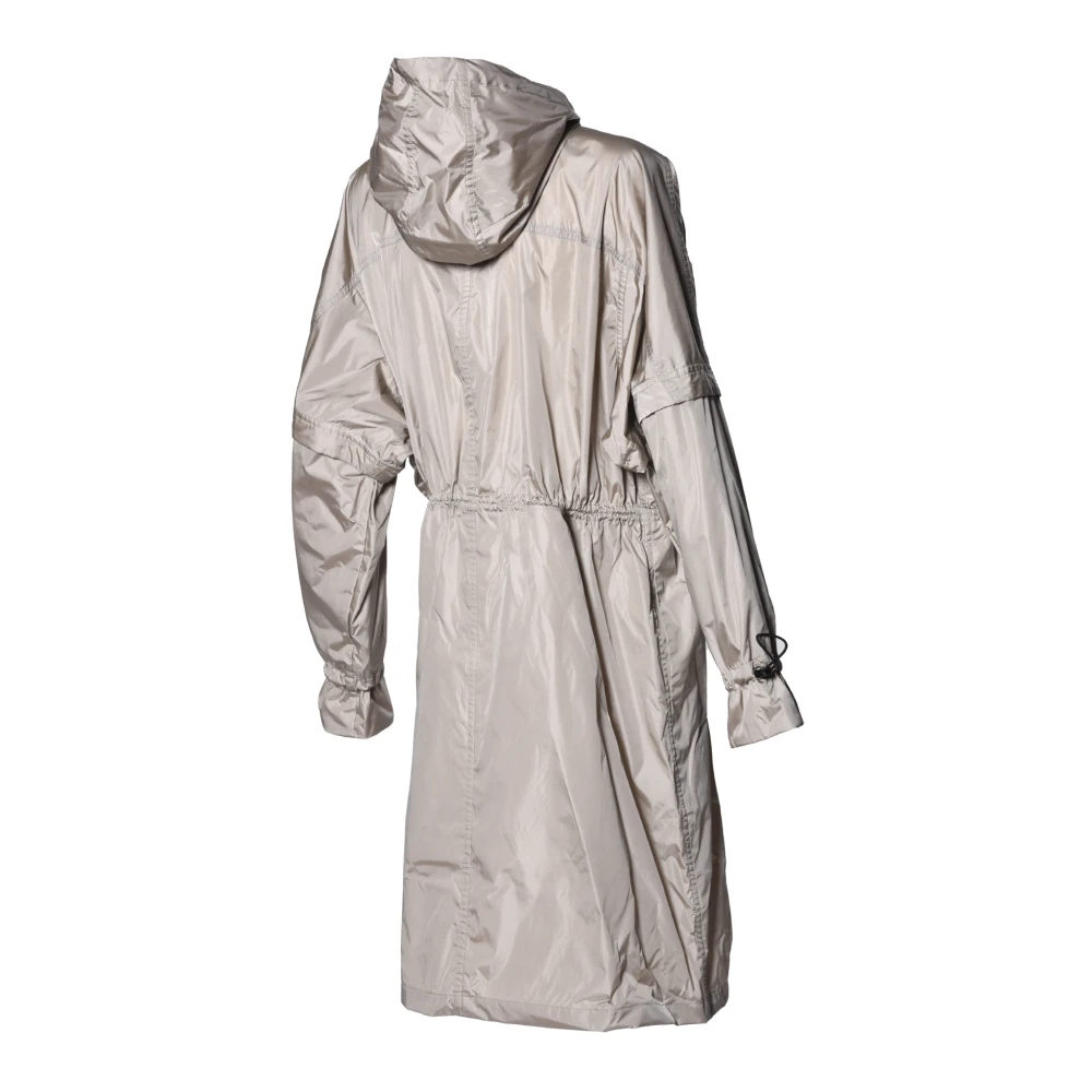 Baldinini Trench coat in cream nylon Beige Dames