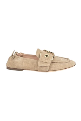 MAYA Embellished Buckle Loafers