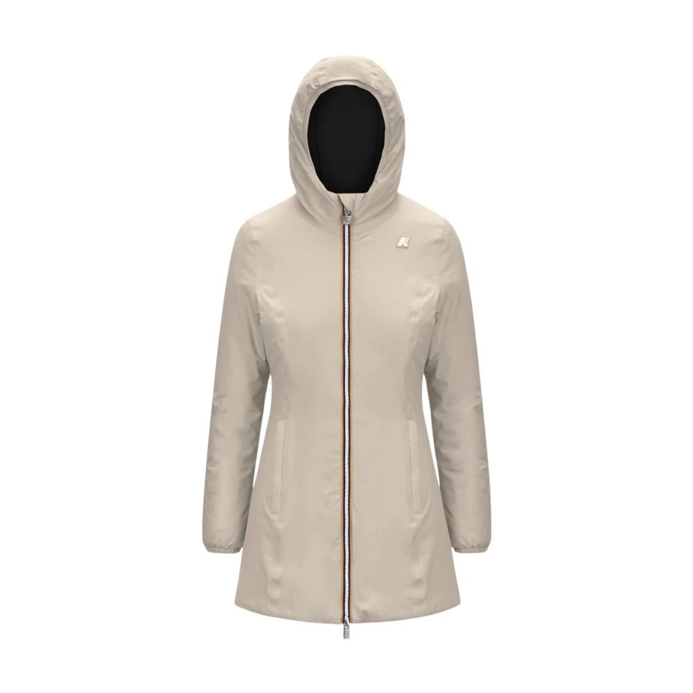 K-way Denise ST Warm Double Parka Beige Dames