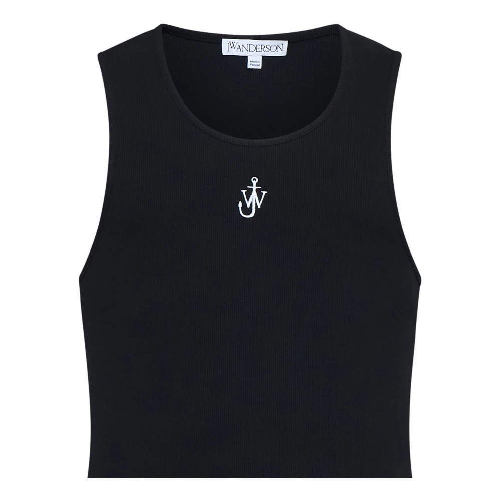 JW Anderson Zwarte Top Black Heren