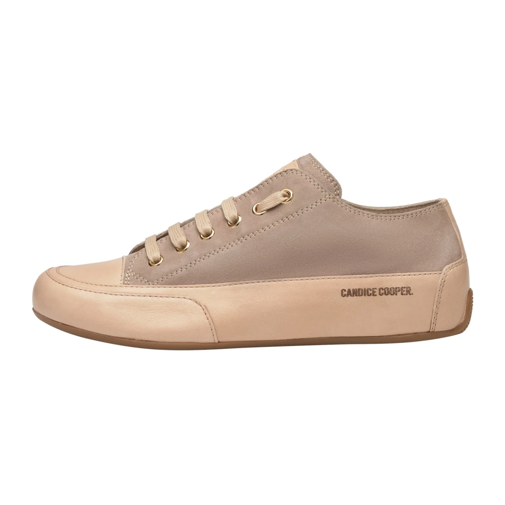 Candice Cooper Buffed Leather and Suede Sneakers Rock S Dames Schoenen Grijs