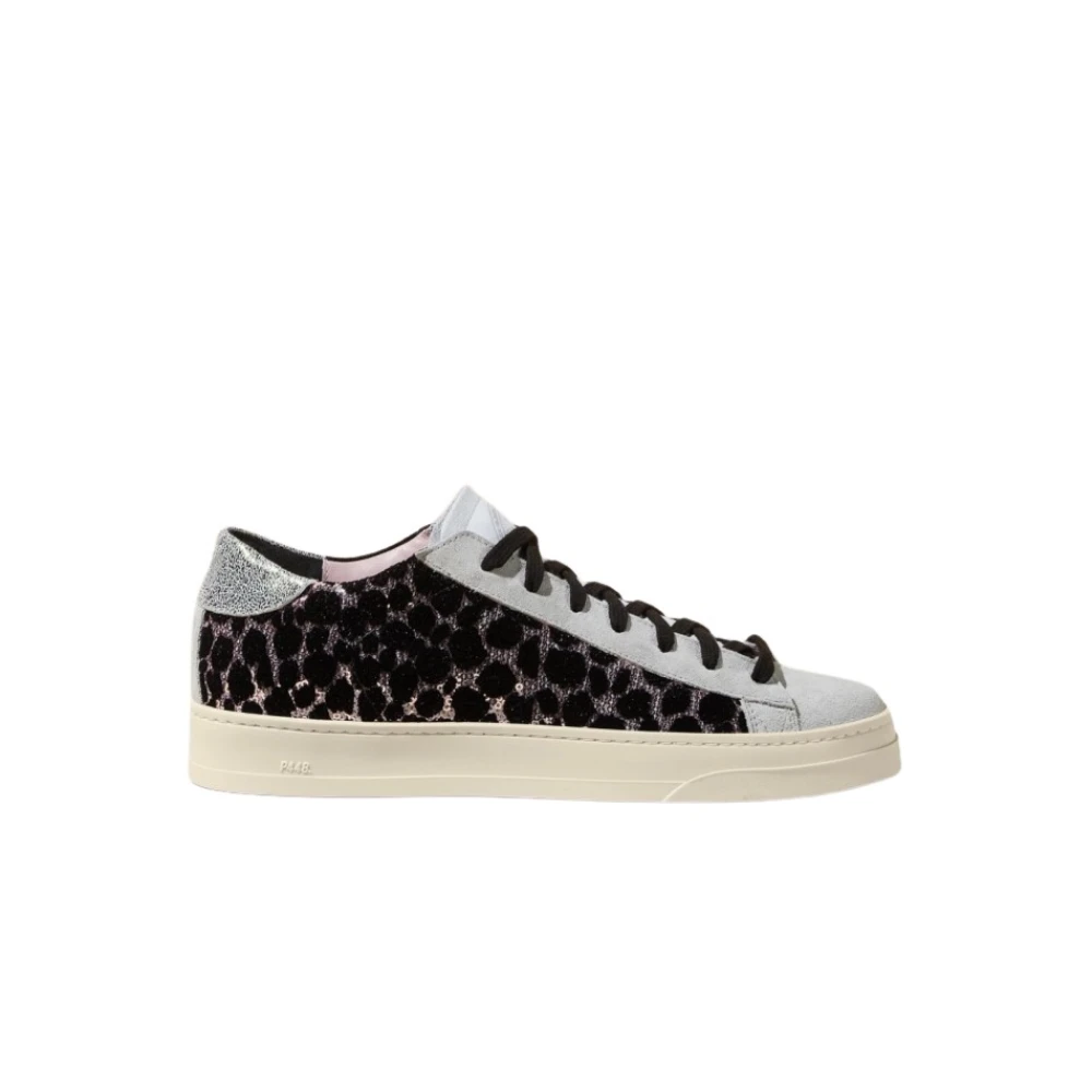 P448 Leren Sneakers met Ronde Neus Dames Schoenen Veelkleurig Multicolor