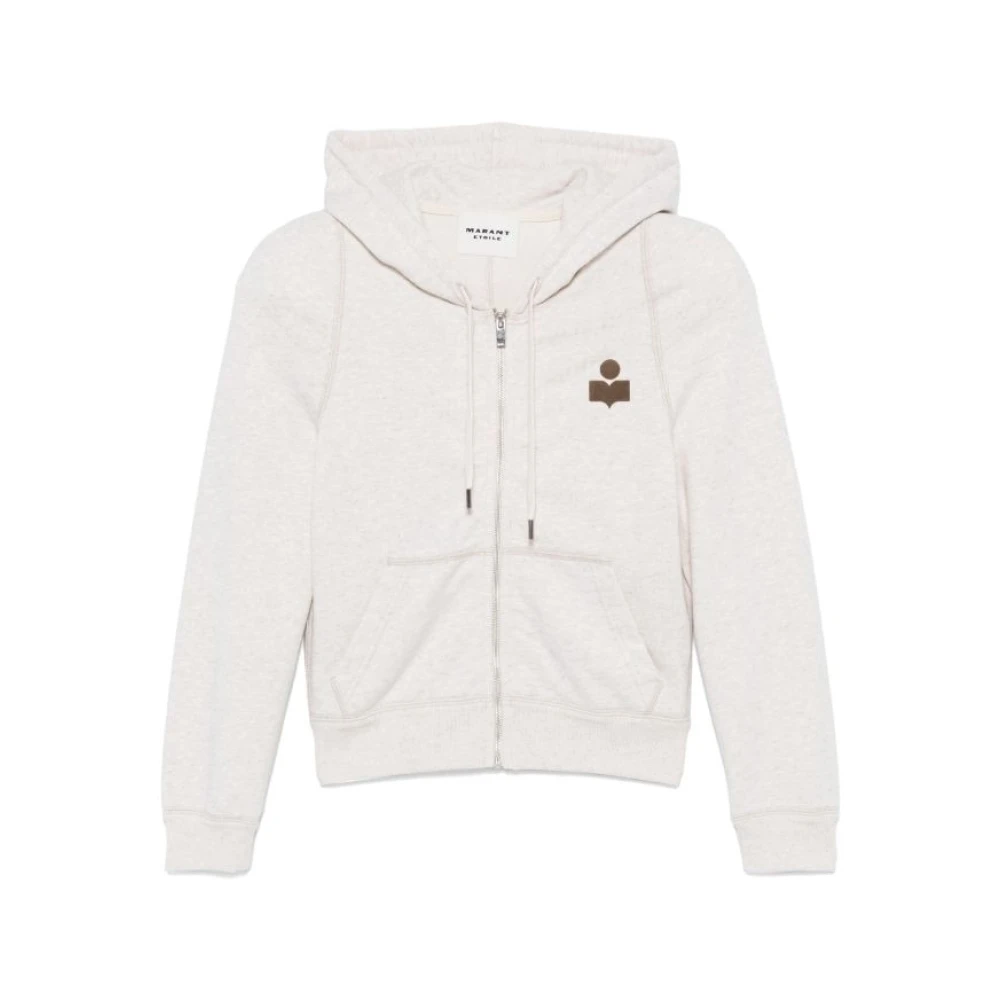 Isabel Marant Étoile Beige Grijze Hoodie Rits Beige Dames