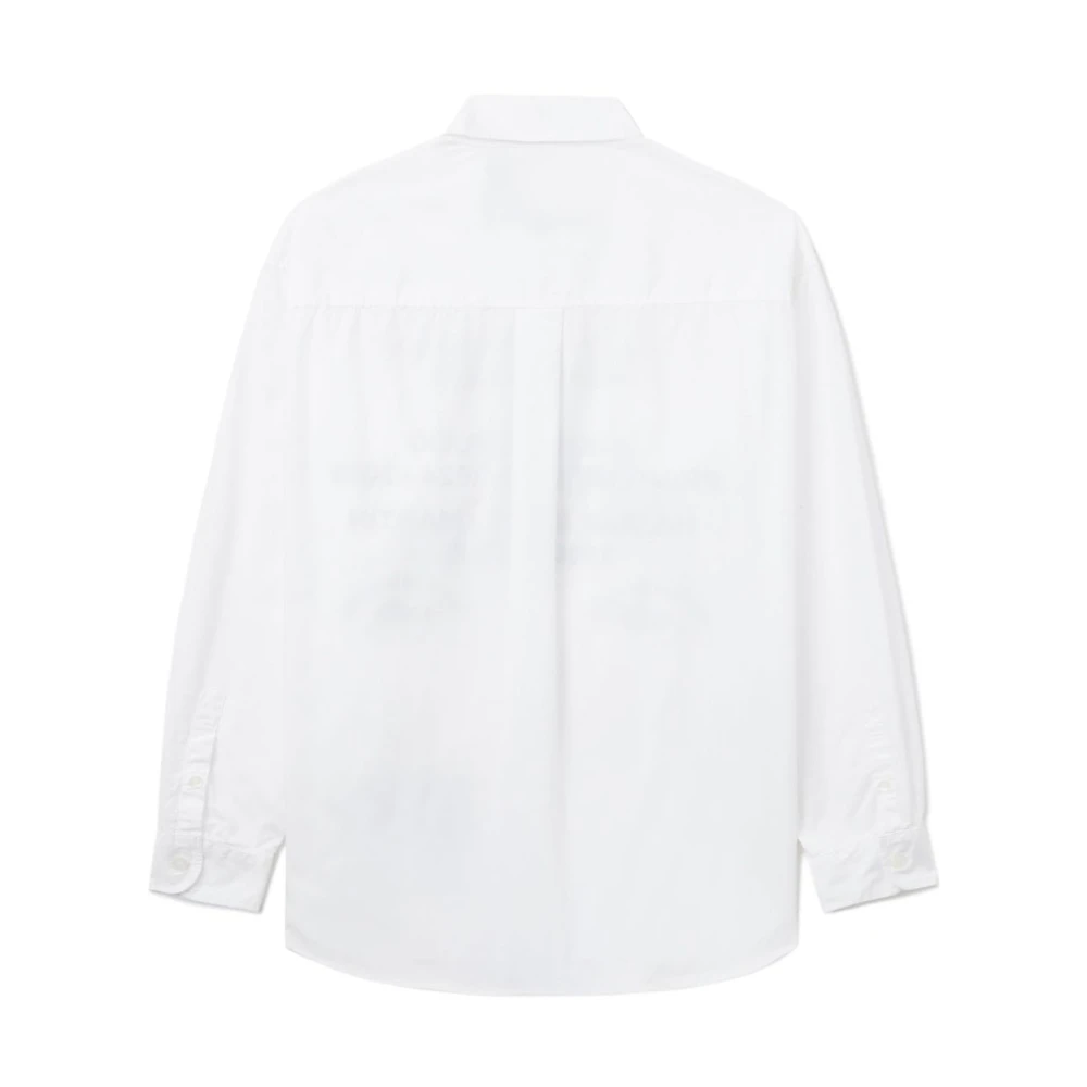 Yohji Yamamoto Wit Overhemd Stijlvol Minimalistisch Ontwerp White Heren