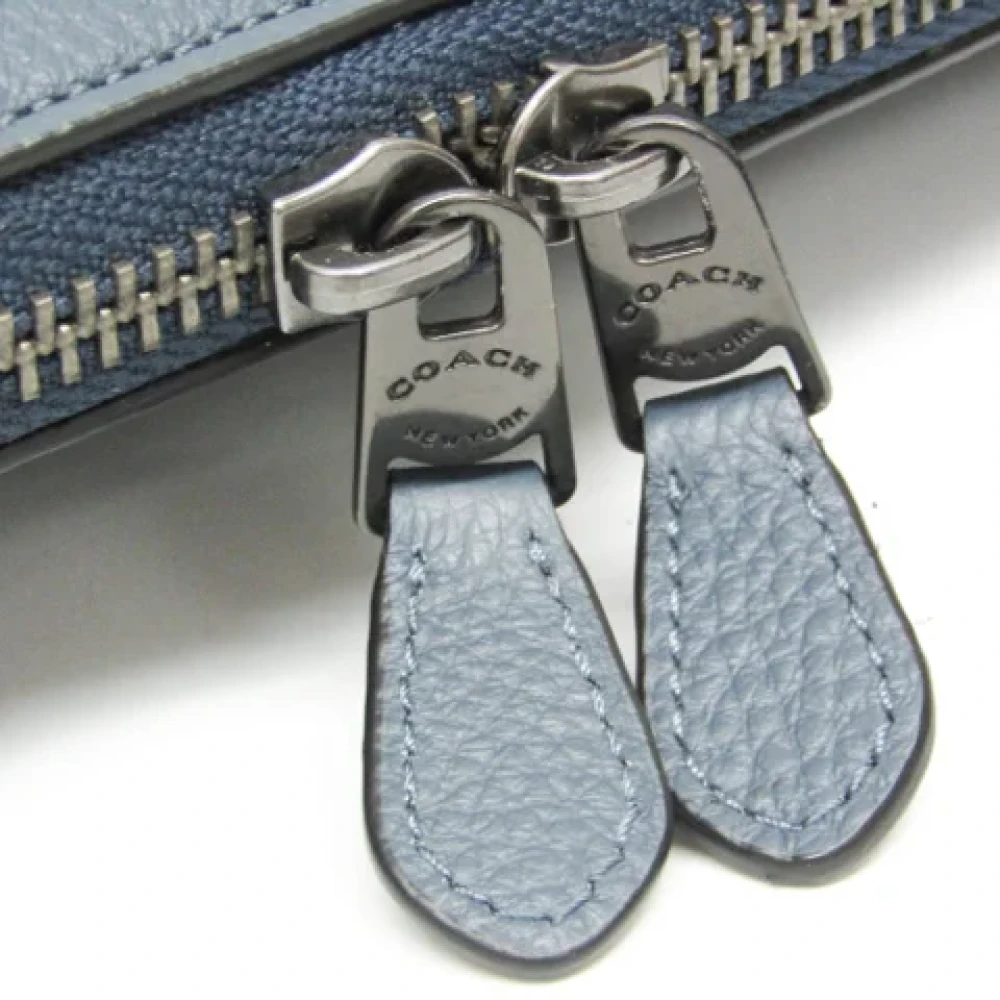 Coach Pre-owned Leather shoulder-bags Blue Dames