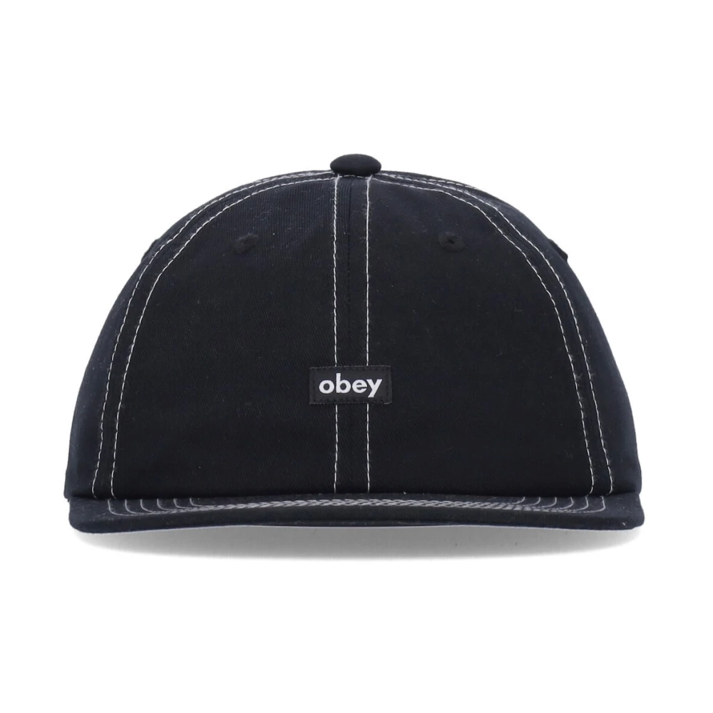 Obey Zwarte Snapback Cap Streetwear Collectie Black Heren