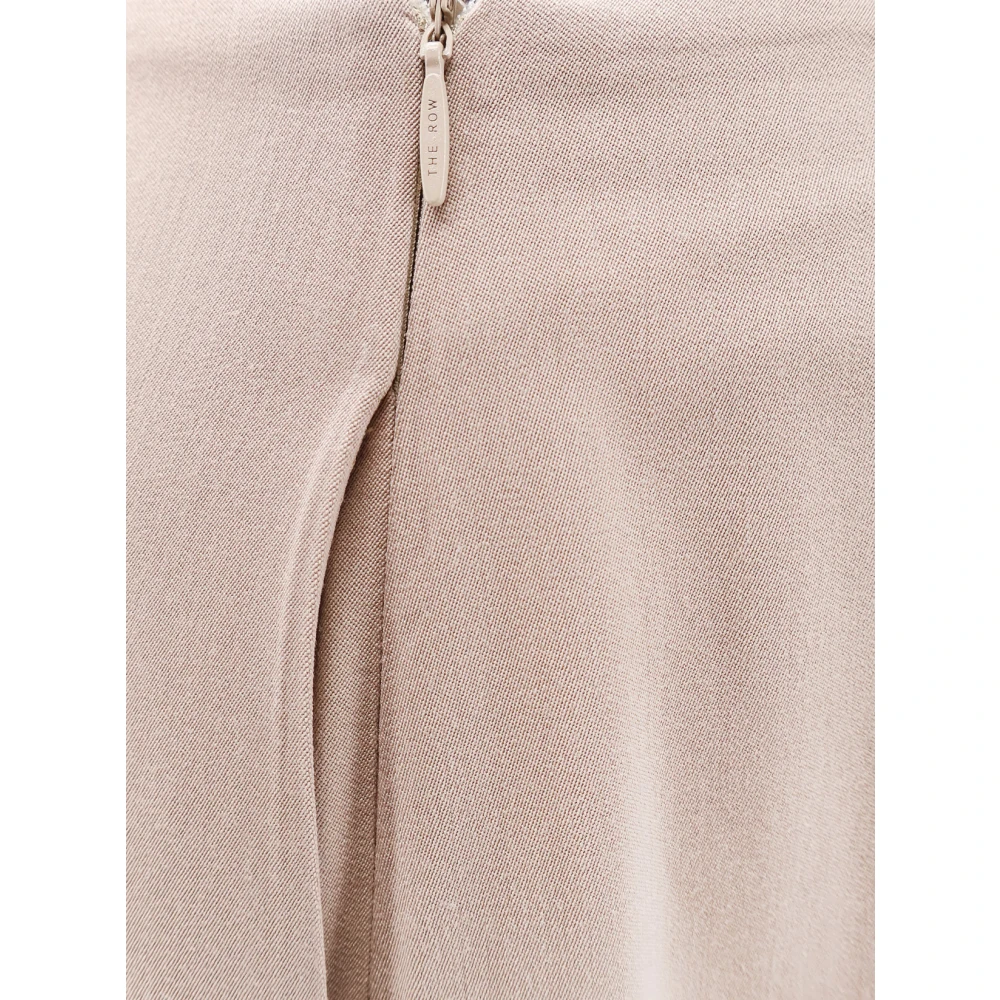 The Row Hoge taille wol uitlopende broek Gray Dames