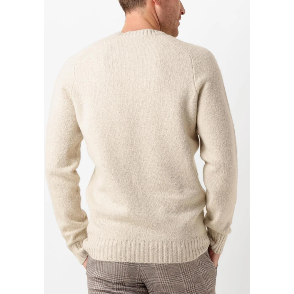 Profuomo Blauwe Gebreide Trui Crew Neck Blue Heren