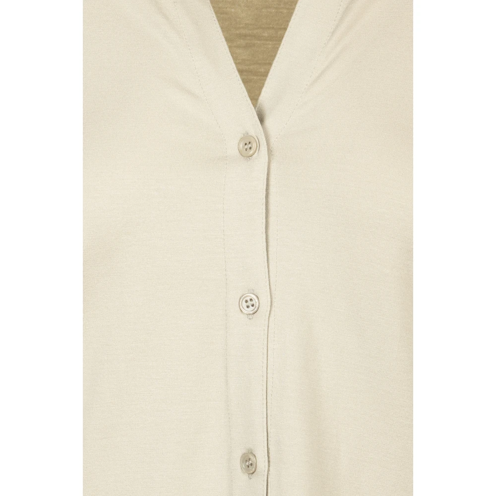majestic filatures Elegante Shirt voor Mannen en Vrouwen Beige Dames