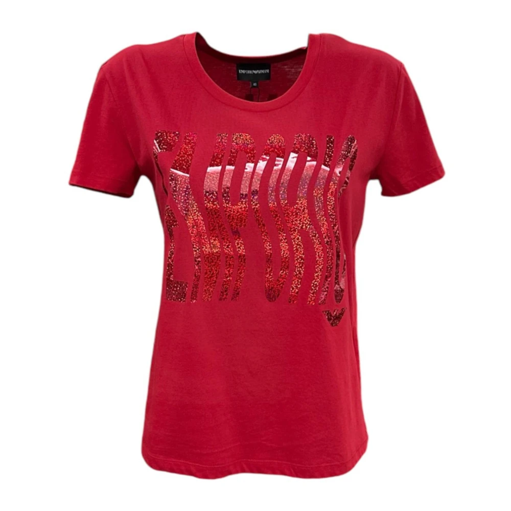 Emporio Armani Röd Kortärmad T-Shirt 6H2t7e2j53z0341
