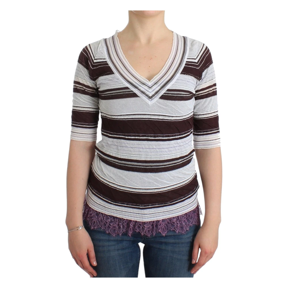 Ermanno Scervino V-neck Knitwear Multicolor Dames