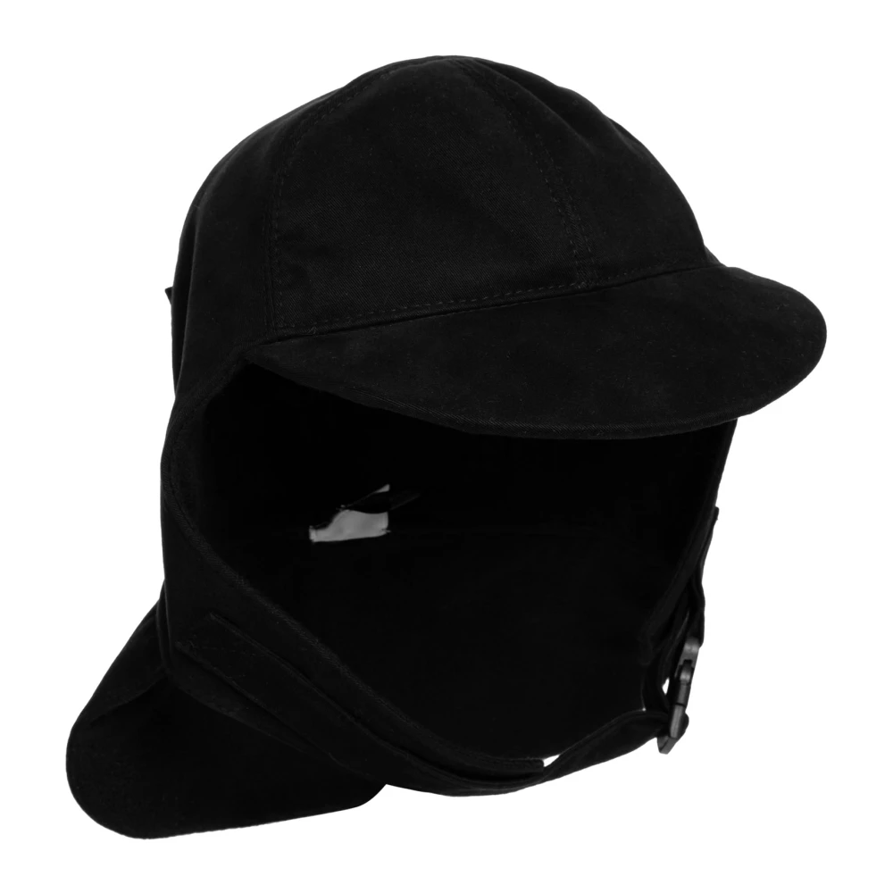 Moschino Verstelbare Plain Logo Cap voor Mannen Black Heren