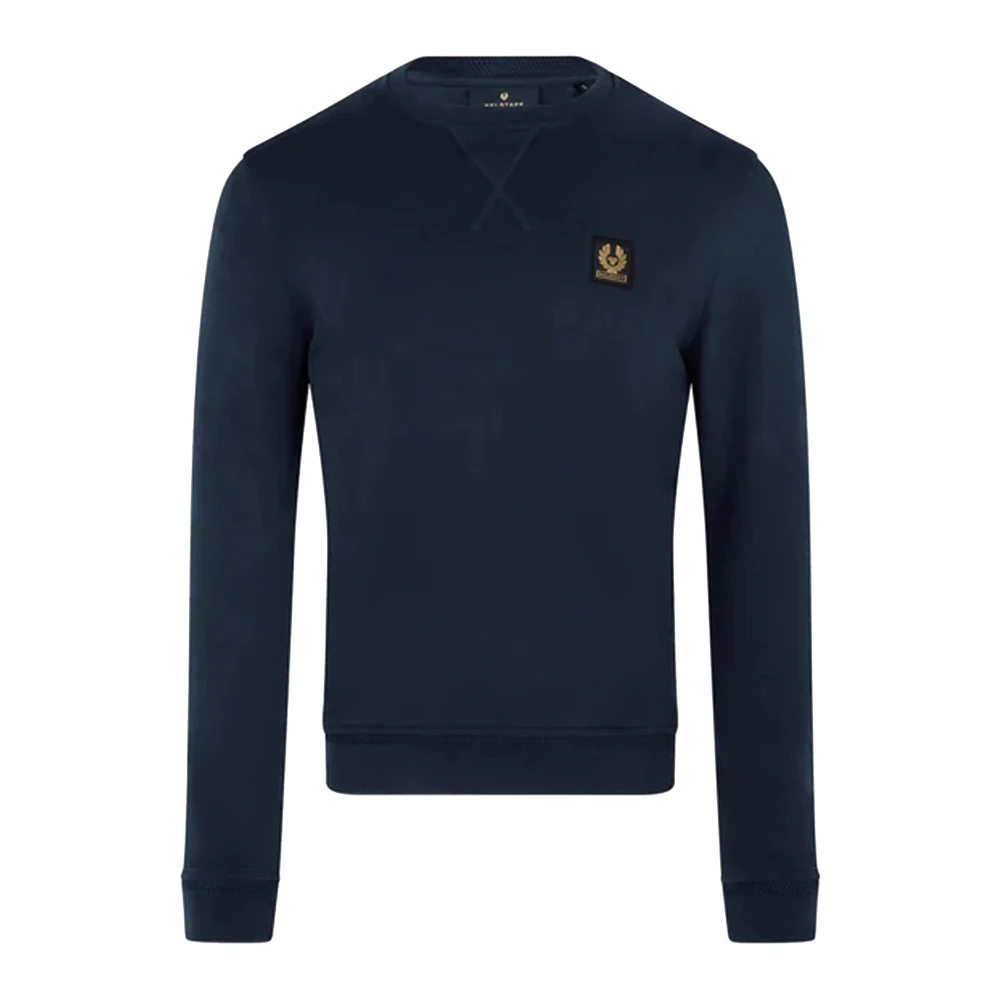 Belstaff Men's Blue Sweatshirts, Xl, Crew Neck Sweatshirt
