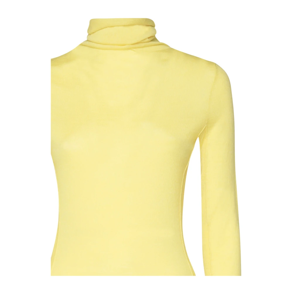 pinko Gele Coltrui Trui Stijlvol Gezellig Yellow Dames