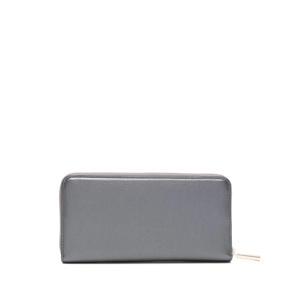 Liu Jo Antraciet Portemonnee met Gouden Logo Gray Dames