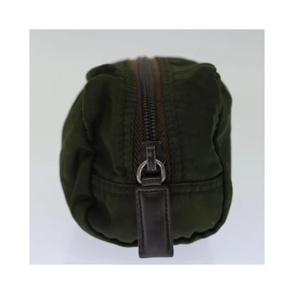 Prada Vintage Pre-owned Nylon prada-bags Green Dames