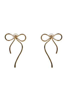 golden-bow-pearl-earrings